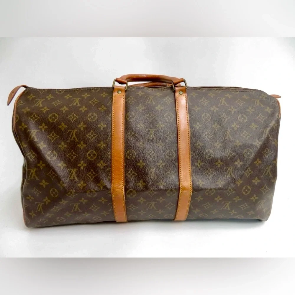 Louis Vuitton Monogram Duffle Boston Bag Keepall 55